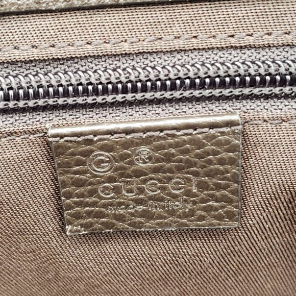 100% Authentic Gucci GG Canvas Leather Brown Messenger Shoulder Bag - Picture 11 of 12